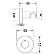 DURAVIT - Support de douchette doré poli - vignette