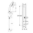 GROHE - Pack douchette 2 jets Vitalio Start 110 + Barre 60cm Quickfix Vitalio Smartactive + Flexible 175cm VitalioFlex chromé - vignette