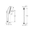 GROHE - Douchette Vitalio Joy+ 120 + Flexible 175 cm Cool Sunrise - vignette