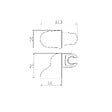 OPTIMA - Support de douche Optima chromé OPB035 - vignette