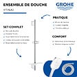 GROHE - Pack douchette 3 jets Vitalio Smartactive + Barre 60cm Quickfix Vitalio Smartactive + Flexible 175cm VitalioFlex chromé - vignette