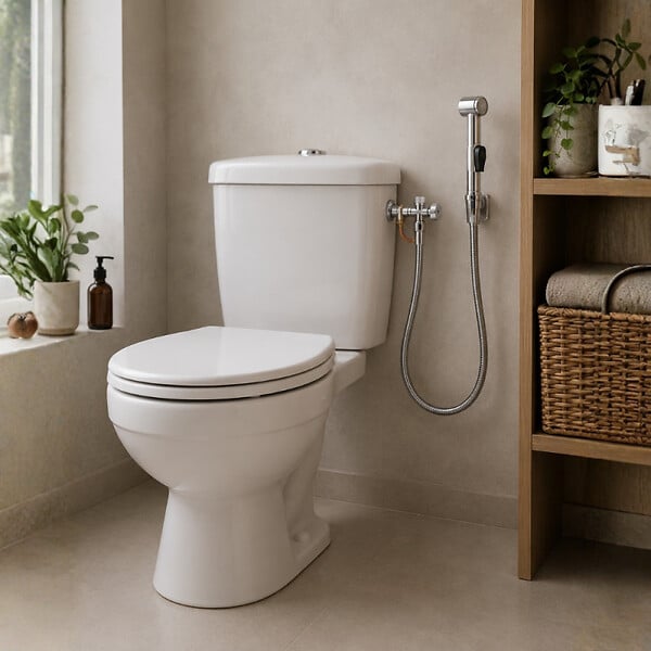 WIRQUIN - Kit douchette WC Shattaf 1 jet chromé - large