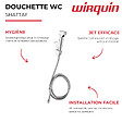 WIRQUIN - Kit douchette WC Shattaf 1 jet chromé - vignette