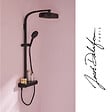 JACOB DELAFON - Pommeau de douche 3 jets Metro signature noir mat + flexible - vignette