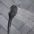 JACOB DELAFON - Pommeau de douche 3 jets Metro signature noir mat + flexible - vignette