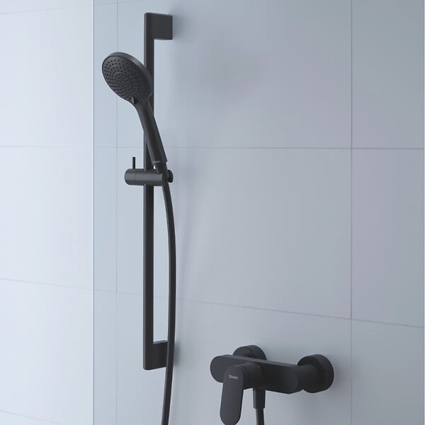 DURAVIT - Barre de douche Universal 70 cm noir mat - large