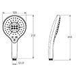 JACOB DELAFON - Pommeau de douche 3 jets Metro signature noir mat - vignette