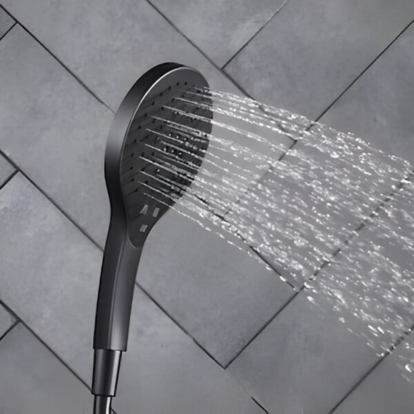 JACOB DELAFON - Pommeau de douche 3 jets Metro signature noir mat - large