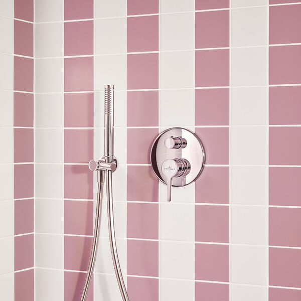 VILLEROY ET BOCH - Pommeau de douche Verve Showers Stick + Flexible de douche Universal Showers 160 cm Chromé - large