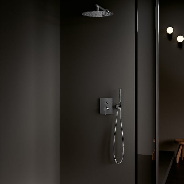 VILLEROY ET BOCH - Pommeau de douche Verve Showers Stick + Flexible de douche Universal Showers 160 cm Chromé - large