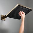 HANSGROHE - Pulsify E douche de tête murale/plafonnière 260 1 jet, bronze brossé (24330140) - vignette