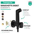 HANSGROHE - Douchette bidette EcoSmart S avec robinet d'arret et corps d'encastrement Noir mat - vignette