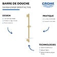 GROHE - Barre de douche avec tablette Rainshower SmartActive Cool Sunrise - vignette