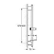 GROHE - Barre de douche avec tablette Rainshower SmartActive Cool Sunrise - vignette