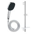 GROHE - Pack douchette 2 jets Vitalio Comfort 110 + Barre 60cm Quickfix Vitalio Smartactive + Flexible 175cm VitalioFlex chromé - vignette