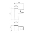 OPTIMA - Support de douche Optima chromé OPH035 - vignette