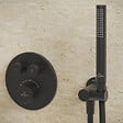 VILLEROY ET BOCH - Pommeau de douche Verve Showers Stick + Flexible de douche Universal Showers 160 cm Noir mat - vignette