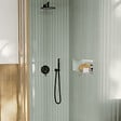 VILLEROY ET BOCH - Pommeau de douche Verve Showers Stick + Flexible de douche Universal Showers 160 cm Noir mat - vignette