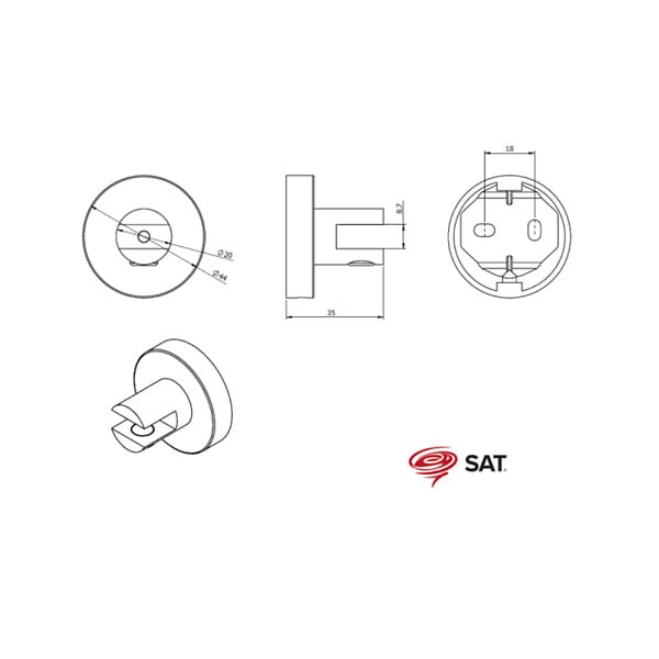 SWISS AQUA TECHNOLOGIES - X-Way Supports pour étagère, noir mat (SATDXWW2MC) - large