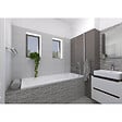 SIKO - Multi set de deux crochets de salle de bain + porte-serviettes 1 barre, longueur de 60 cm, chrome (ELEMULTI-SET2) - vignette