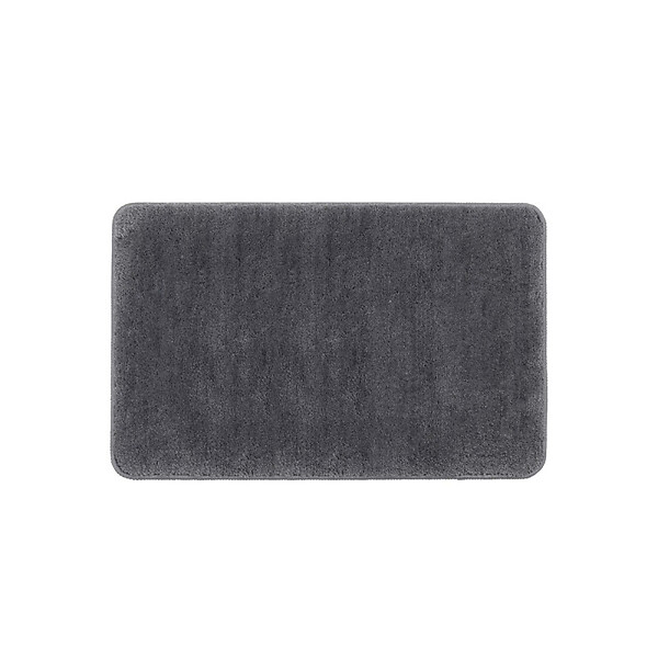 SWISS AQUA TECHNOLOGIES - Vision 50x80 cm tapis de salle de bain en polyester, anthracite (SATDPREDAN) - large