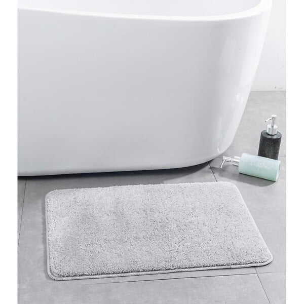SWISS AQUA TECHNOLOGIES - Vision 50x80 cm tapis de salle de bain en polyester, gris (SATDPREDSE) - large