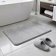 SWISS AQUA TECHNOLOGIES - Vision 50x80 cm tapis de salle de bain en polyester, gris (SATDPREDSE) - vignette