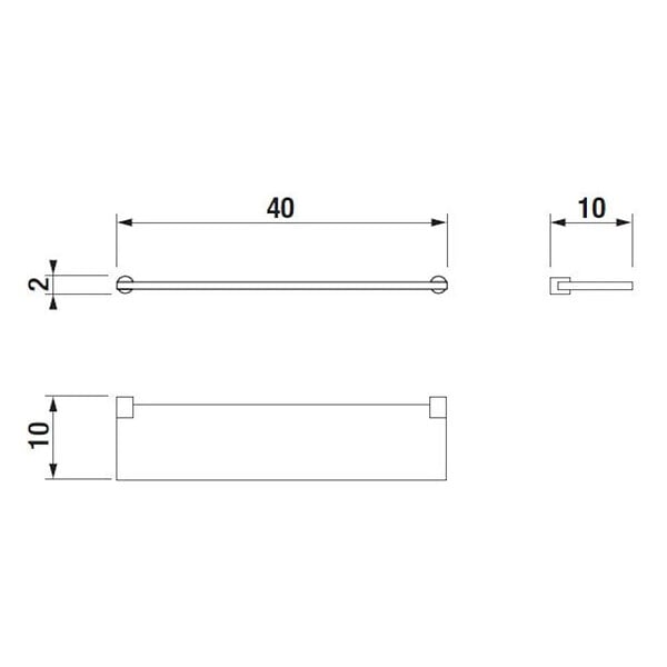 JIKA (GROUPE ROCA) - Jika Tablette de base chrome 853A.1.004.000.1 - large