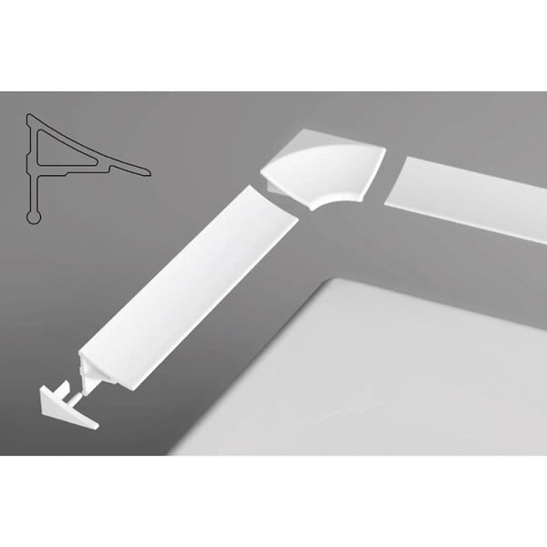 RAVAK - Bande d'étanchéité 11/1100 pour baignoires et receveurs de douche, blanc (XB461100001) - large