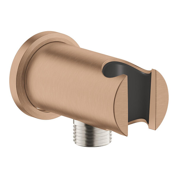 GROHE - Rainshower coude à encastrer 1/2″ avec support, warm sunset brossé (G26658DL0) - large
