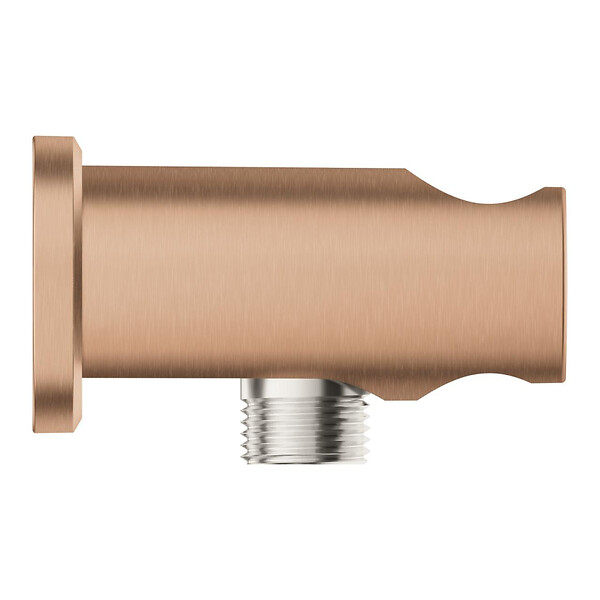 GROHE - Rainshower coude à encastrer 1/2″ avec support, warm sunset brossé (G26658DL0) - large