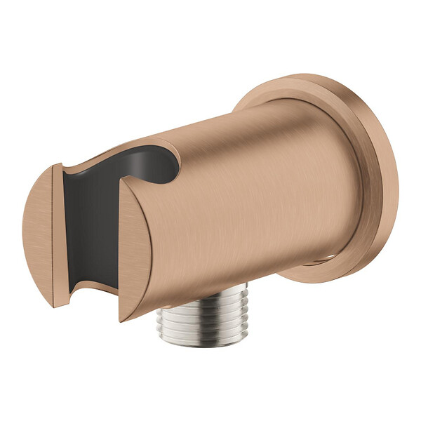 GROHE - Rainshower coude à encastrer 1/2″ avec support, warm sunset brossé (G26658DL0) - large