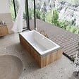 SWISS AQUA TECHNOLOGIES - Feel 180x80 cm baignoire rectangulaire en acier émaillé, gauche et droite, sans siphon ni pieds, blanc (SATVFEEL180DUO) - vignette