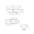 SWISS AQUA TECHNOLOGIES - Feel 180x80 cm baignoire rectangulaire en acier émaillé, gauche et droite, sans siphon ni pieds, blanc (SATVFEEL180DUO) - vignette