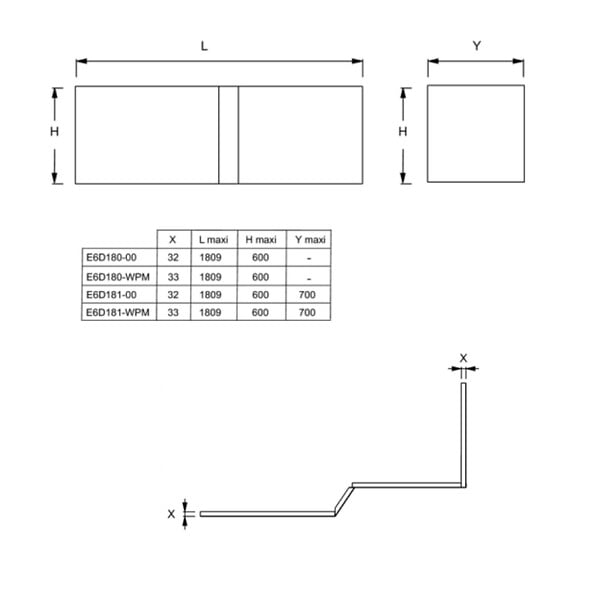 JACOB DELAFON - Tablier pour baignoire Neo installation en angle - large