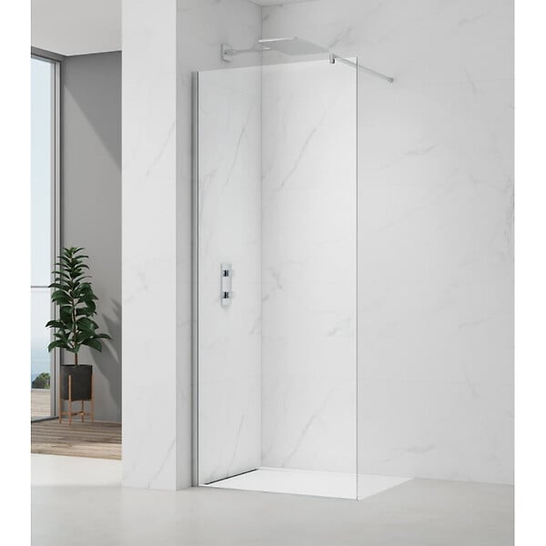 SWISS AQUA TECHNOLOGIES - Project bras de montage pour paroi de douche 120 cm, chrome (SATZAV6) - large