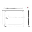 GROHE - Pack Douche Complet – Paroi Walk-In 120x200 Chrome + Colonne Grohe Eurosmart 2 Jets + Receveur Marbre Coulé Blanc 120x90 - vignette
