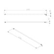 SWISS AQUA TECHNOLOGIES - Project bras de montage pour paroi de douche 120 cm, noir mat (SATZAV6C) - vignette