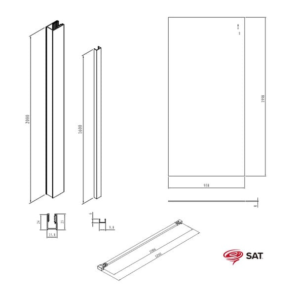 GROHE - Pack Douche Complet – Paroi Walk-In 100x200 Chrome + Colonne Grohe Tempesta 3 Jets + Receveur Marbre Coulé Blanc 120x90 - large