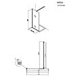 GROHE - Pack Douche Complet – Paroi Walk-In 100x200 Chrome + Colonne Grohe Vitalio 2 Jets + Receveur Marbre Coulé Blanc 120x90 - vignette