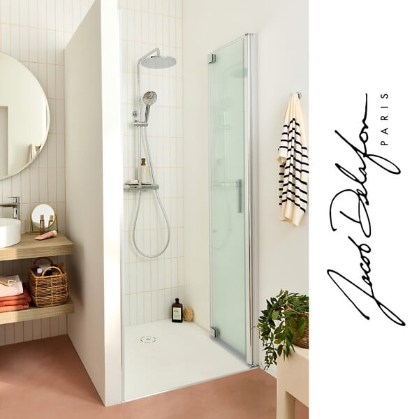 JACOB DELAFON - Porte de douche pliante 120 x 200 cm Contra chromé - large