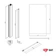 SWISS AQUA TECHNOLOGIES - Pack Douche Complet – Paroi Walk-In 120x200 Chrome + Colonne SAT 3 Jets + Receveur Marbre Coulé Blanc 120x80 (SAT120C7PR128W) - vignette