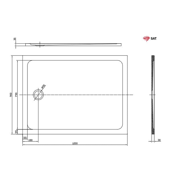 SWISS AQUA TECHNOLOGIES - Pack Douche Complet – Paroi Walk-In 120x200 Chrome + Colonne SAT 3 Jets + Receveur Marbre Coulé Blanc 120x90 (SAT120C7PR129W) - large