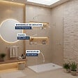 GROHE - Pack Douche Complet – Paroi Walk-In 120x200 Chrome + Colonne Grohe Tempesta 3 Jets + Receveur Marbre Coulé Blanc 120x90 - vignette