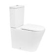 SWISS AQUA TECHNOLOGIES - Brevis ensemble WC à poser PMR sans bride  & mécanisme de chasse GEBERIT + abattant SoftClose, blanc brillant (SATBRE32G) - vignette