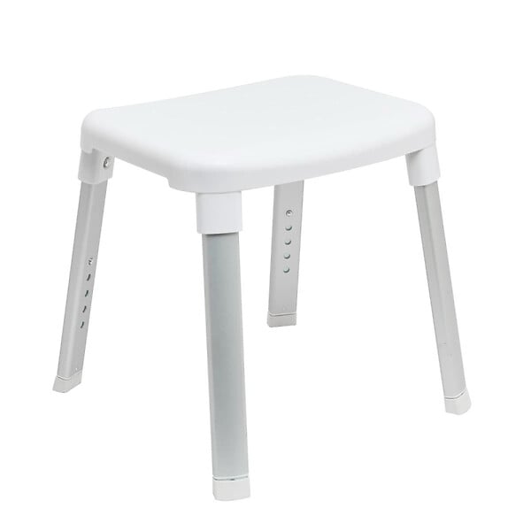 SWISS AQUA TECHNOLOGIES - Siège de douche réglable, lignes arrondies et douces,  sans accoudoirs, blanc mat (SATDSEDNASTB) - large