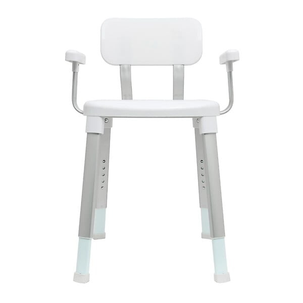 SWISS AQUA TECHNOLOGIES - Siège de douche réglable, élégance et sécurité au quotidien, 71.1x50.5x48.7 cm, Blanc Mat (SATDSEDNASTMOB) - large