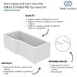 IDEAL STANDARD - Baignoire bain douche 170 x 80 cm droite Connect Air + tablier + pieds - vignette
