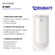 DURAVIT - Baignoire droite 170 X 75 D-Neo + vidage chromé - vignette