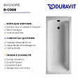DURAVIT - Baignoire droite D-Code - vignette